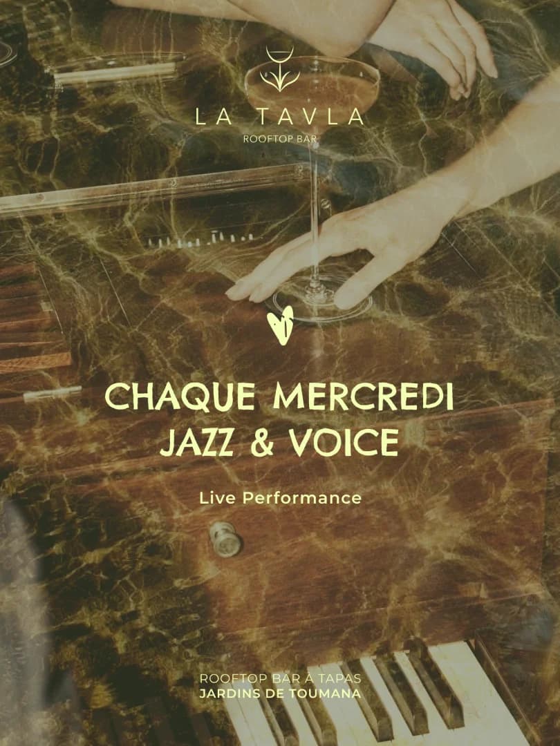Soirée Jazz & Voice tous les mercredis à La Tavla Rooftop